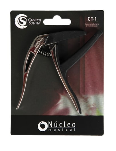 ABRAÇADEIRA CUSTOM SOUND P/GUITARRA/VIOLÃO AÇO CROMADO CT1CR