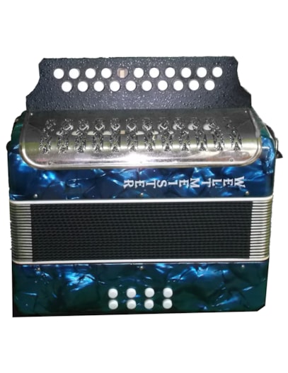 ACORDEON WELTMEISTER PE DE BODE 8BX MADE IN GERMAN AZUL USADO