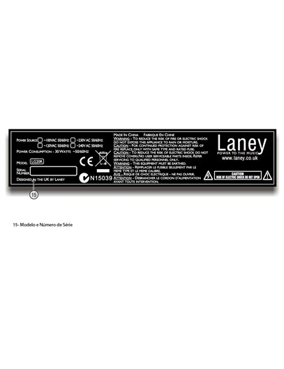 AMPLIFICADOR DE GUITARRA LANEY 20W TRANSISTOR LG20R