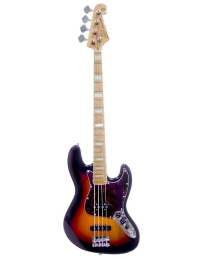 BAIXO SX 4C JAZZ BASS ESCUDO TORTOISE SUNBURST SJB75TOR 3TS