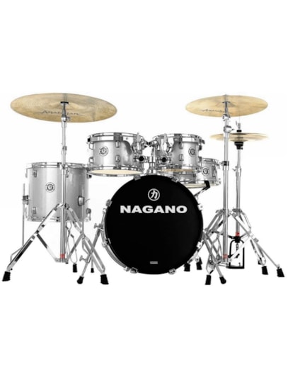 BATERIA NAGANO GARAGE ROCK 22 GS GREY SPARKLE