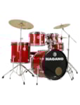 BATERIA NAGANO GARAGE ROCK 22 VERMELHO SPARKLE BAT WS
