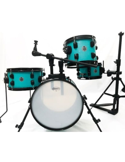 BATERIA RMV COMPACT COMPASS CLUB AZUL TOM 10" SURDO 14" CX 10" BUMBO 18" PBCP 18902