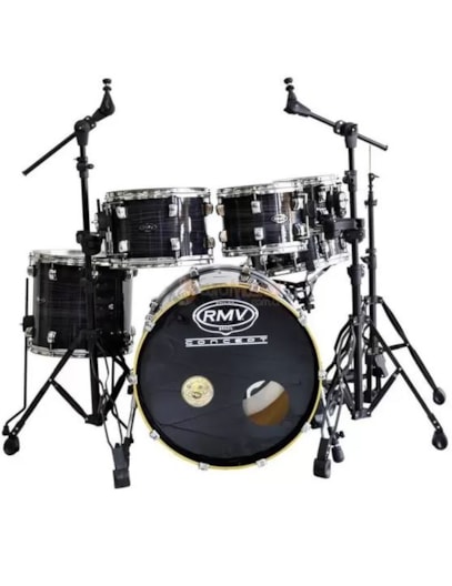 BATERIA RMV CONCEPT 10 12 14 14 22 RANCER PRETA BRILHANTE PBCT22718STG