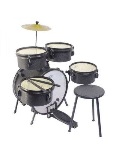 BATERIA RMV INFANTIL ROCK KIDS S/CHIMBAL PRETA PBNK14018