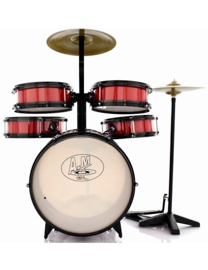 BATERIA ROCKBABY AM2 INFANTIL VERMELHA 325