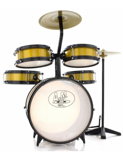 BATERIA ROCKBABY AM2I NFANTIL DOURADA 329