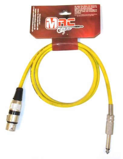 CABO MAC CABOS MICROFONE 1MT BASIC BORRACHA 0015/M01P