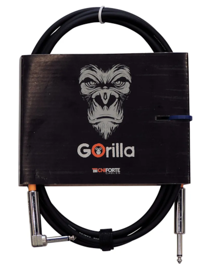 CABO TECNIFORTE GORILLA EMBORRACHADO P/INSTRUMENTOS 3.05M PLUG L 10FT GO10LNI