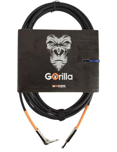 CABO TECNIFORTE GORILLA EMBORRACHADO P/INSTRUMENTOS 6,09M PLUG L 20FT GO20LNI