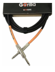 CABO TECNIFORTE GORILLA EMBORRACHADO P/INSTRUMENTOS 6,09M PLUG P10 20FT GO20NI