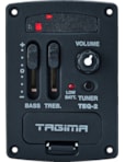 CAPTADOR PRE EQUALIZADOR TAGIMA TEQ2 C/ AFINADOR P/CAVACO/UKULELE