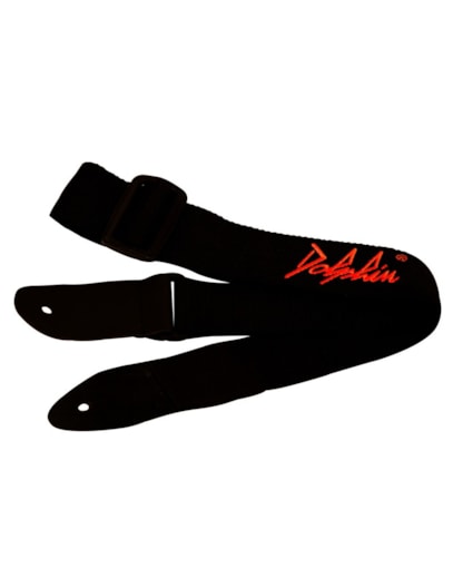 CORREIA DOLPHIN NYLON 5CM VERMELHA PONTA DE COURO 858