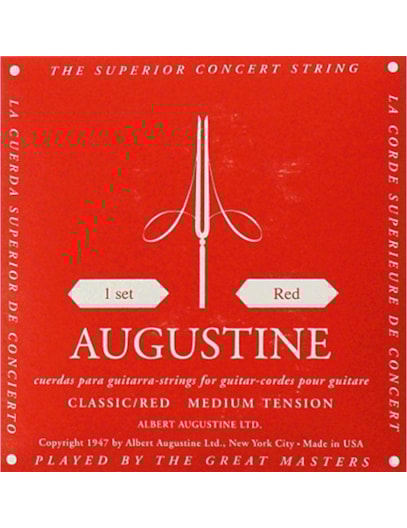 ENCORDOAMENTO AUGUSTINE VIOLÃO NYLON CLASSIC RED WMS00006 1822