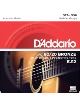 ENCORDOAMENTO DADDARIO PARA VIOLÃO 013 EJ12 12077 ENCORDOAMENTO DADDARIO PARA VIOLÃO 013 EJ12 12077