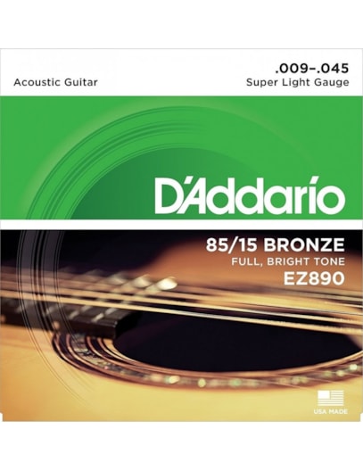 ENCORDOAMENTO DADDARIO VIOLÃO AÇO 09 EZ890B 12285/25056