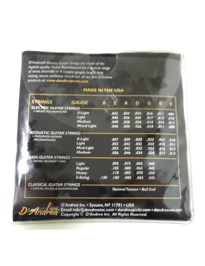 ENCORDOAMENTO DANDREA GUITARRA X-LIGHT 009 DAN09