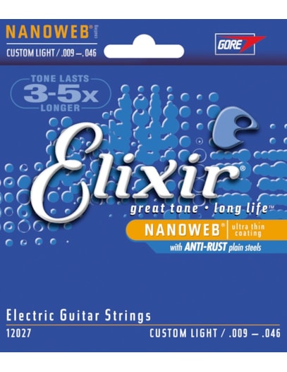 ENCORDOAMENTO ELIXIR GUITARRA 09 CUSTOM LIGTH 2027 IZ3215