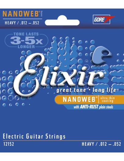 ENCORDOAMENTO ELIXIR GUITARRA NANOWEB HEAVY 012 12152