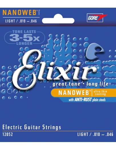 ENCORDOAMENTO ELIXIR P/GUITARRA 010 LIGHT 12052 IZ3216