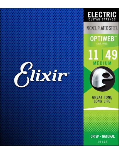 ENCORDOAMENTO ELIXIR P/GUITARRA MEDIUM AÇO 011 19102