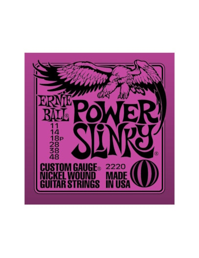 ENCORDOAMENTO ERNIE BALL GUITARRA 011 POWER SLINKY 2220