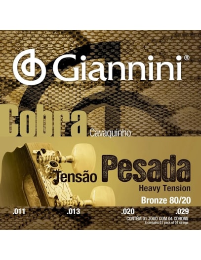 ENCORDOAMENTO GIANNINI CAVACO 80/20 T. PESADA CCV82H 16905