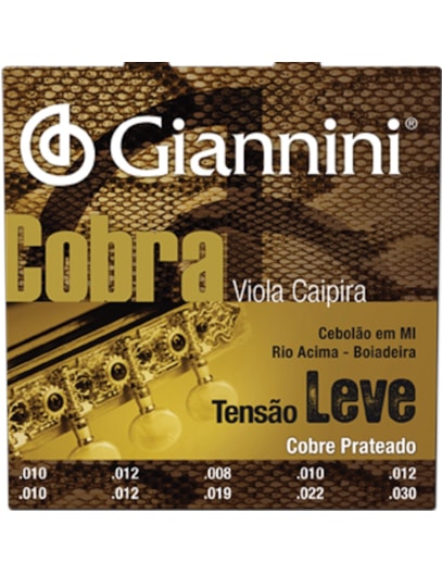 ENCORDOAMENTO GIANNINI COBRA VIOLA PRATEADO LEVE GESVL 5938