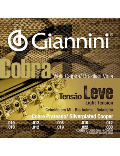 ENCORDOAMENTO GIANNINI COBRA VIOLA PRATEADO LEVE GESVL 5938