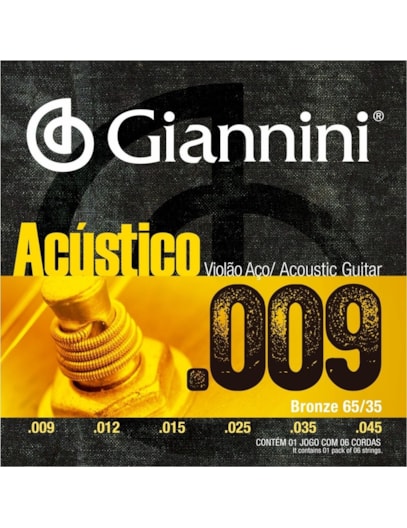 ENCORDOAMENTO GIANNINI VIOLAO AÇO 09 BRONZE GESWAL 5923