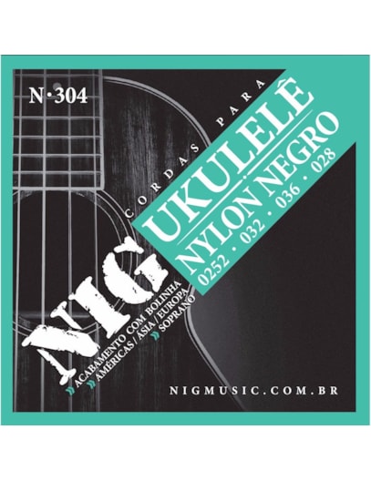 ENCORDOAMENTO NIG UKULELE SOPRANO 4C C/BOLINHA N304