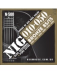 ENCORDOAMENTO NIG VIOLÃO AÇO 010 BRONZE N500