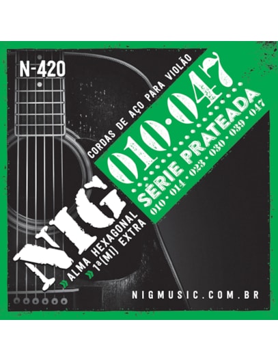 ENCORDOAMENTO NIG VIOLÃO AÇO 010 N420