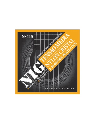 ENCORDOAMENTO NIG VIOLAO NYLON TENSAO MEDIA N415