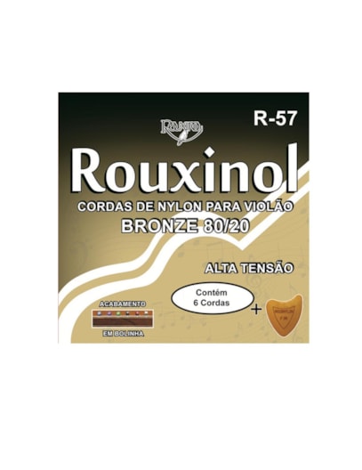 ENCORDOAMENTO ROUXINOL VIOLAO NY CRIST/DOUR C/BOLINHA R57