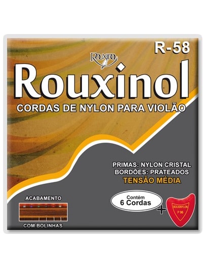 ENCORDOAMENTO ROUXINOL VIOLÃO NYLON C/BOLINHA R58