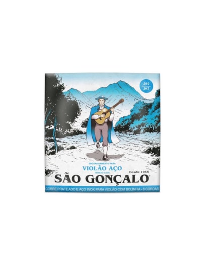 ENCORDOAMENTO SAO GONCALO P/VIOLAO ACO 010 CRISTAL 11038