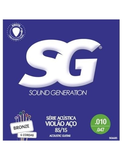 ENCORDOAMENTO SG VIOLÃO AÇO 010 BRONZE 6685