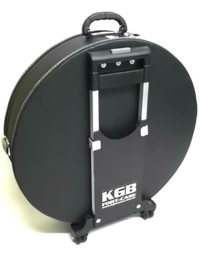 ESTOJO/CASE MALE P/PRATO COLOR PRETO C/RODAS