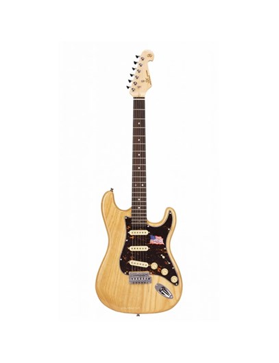 Guitarra SX Stratocaster Ash Series Vintage SSTASHR Natural