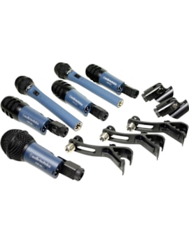KIT DE MICROFONE AUDIO TECHNICA P/BATERIA MBDK6...