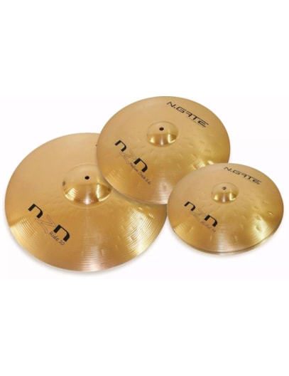 KIT DE PRATOS NGATE 13" 14" 18" NZN1 BRONZE C/BAG