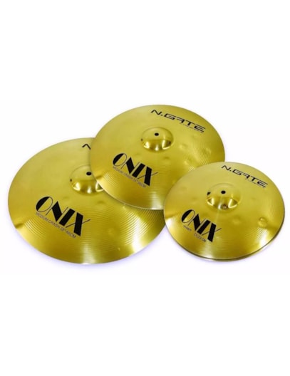 KIT DE PRATOS NGATE 13"14"18 ONIX "LT2 LATAO C/BAG