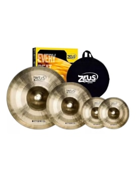 Kit De Pratos Zeus Hybrid Set C 14 16 20 Traditional + Bag