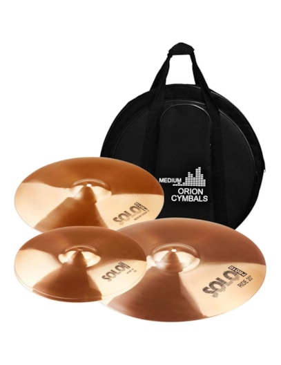 KIT PRATOS ORION CHIMBALS 14´16´20 SOLO PRO 10 SP70
