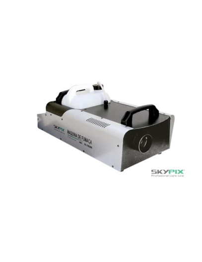 MAQUINA DE FUMAÇA SKYPIX SK-FM3000 3000WATTS COMANDO DMX 110/220 RESERVATORIO 5L 10 MIN TEMPO SNOKE CONTR S/FIO 789