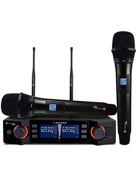 Microfone KADOSH Sem Fio Duplo de Mão UHF Digital K-492 M