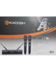 Microfone Sem Fio Kadosh K-412M UHF Duplo Bastão