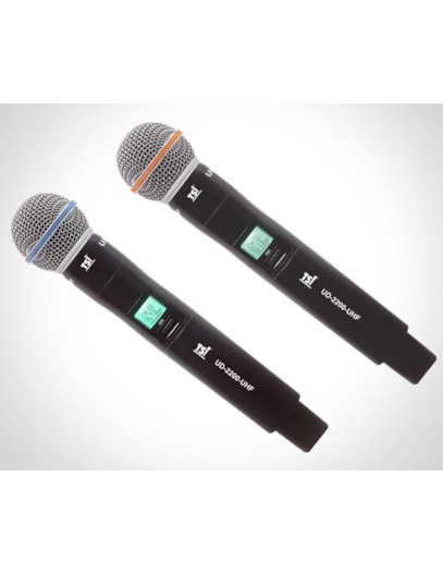 MICROFONE TSI S/FIO DUPLO EM UHF UD2200