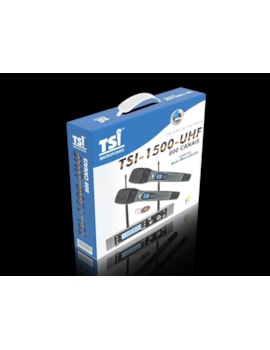 MICROFONE TSI SEM FIO DUPLO UHF UD1500R